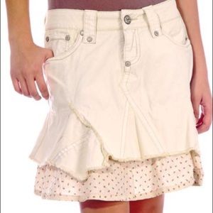 FREE PEOPLE Remade Layered Flounce Skirt